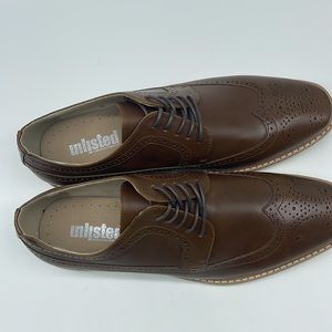 Reaction Kenneth Cole Kenneth Cole Reaction Weiser Cognac Leather Wingtip Dress